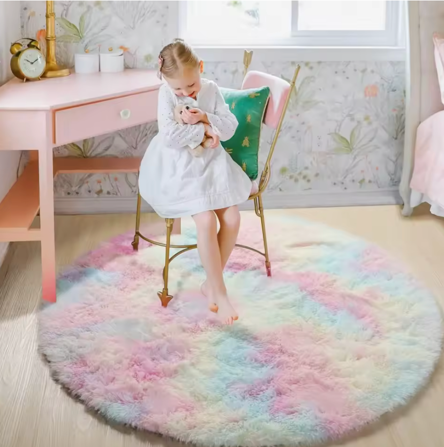 Super Soft Round Floor Rugs - Home Decor for Child Comfort
