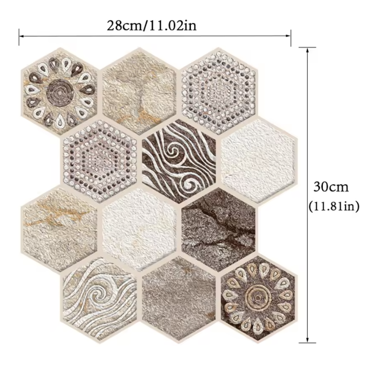 Bathroom Wall Tiles — Self Adhesive(20 pcs)