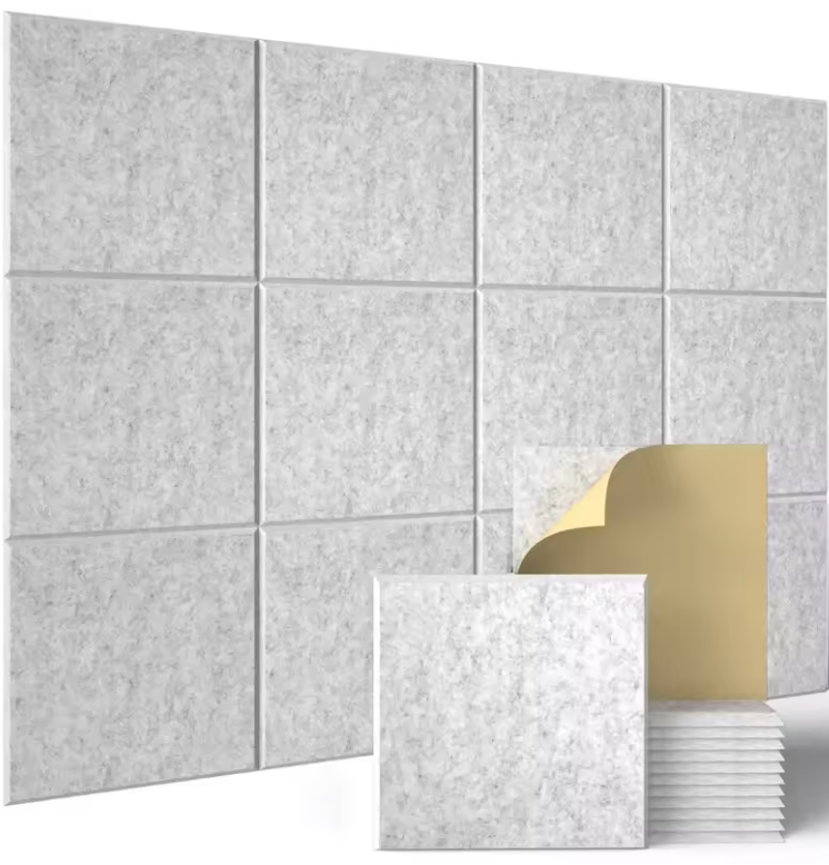 Luxury Adhesive Acoustic Panels — 12pcs