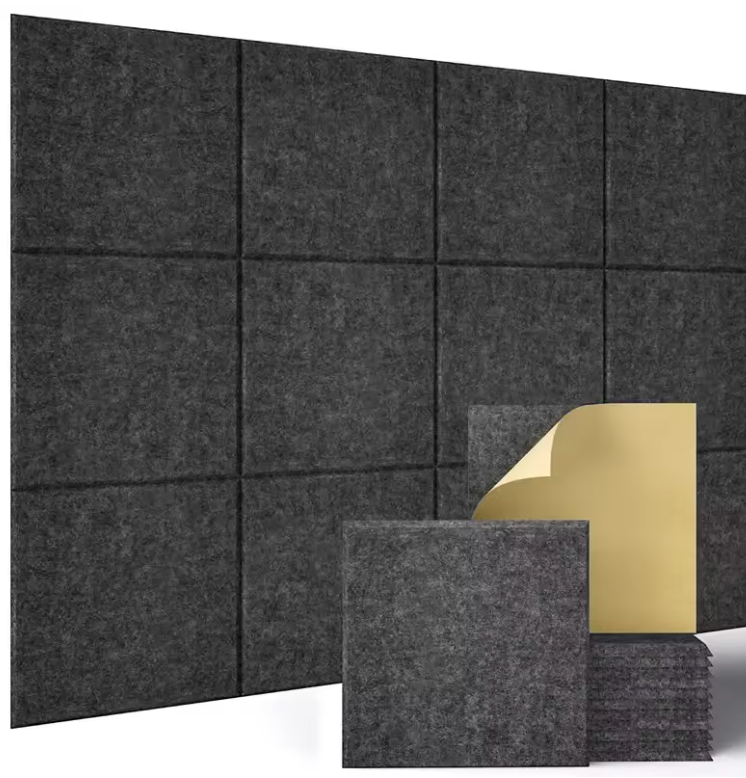 Luxury Adhesive Acoustic Panels — 12pcs