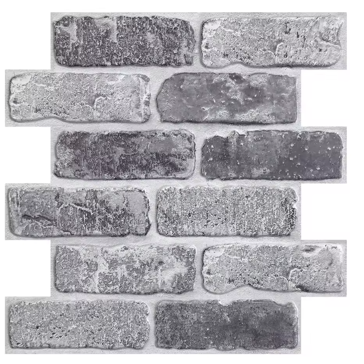 3D Brick Texture Wall Tiles — (10 pcs)