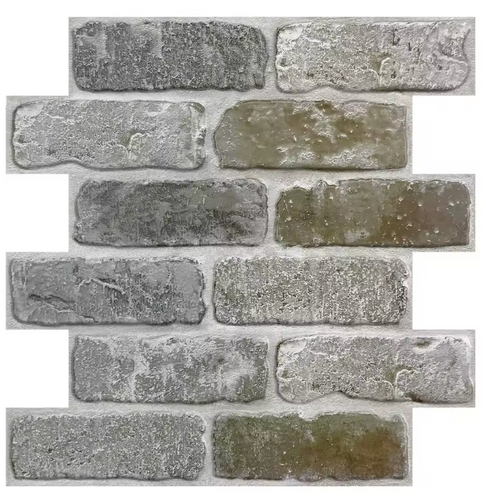 3D Brick Texture Wall Tiles — (10 pcs)